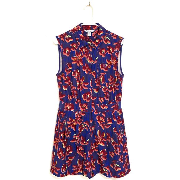 Athleta Brooklyn Floral Printed Romper Size 10 - Picture 1 of 12